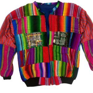Vintage Handmade Guatemalan  Multi Color                               XL